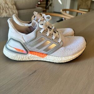 Adidas White and Orange Sneakers